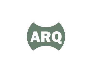 ARQ logo tasarım vektör şablonu. ARQ
