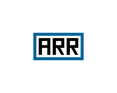ARR logo tasarım vektör şablonu. ARR