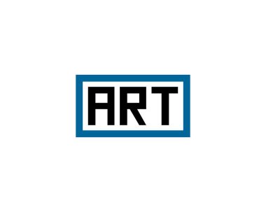 ART Logo tasarım vektör şablonu. Sanat.