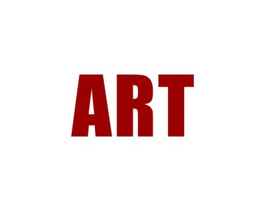 ART Logo tasarım vektör şablonu. Sanat.