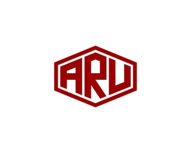 ARU logo tasarım vektör şablonu. ARU