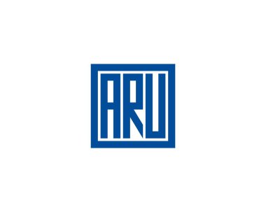 ARU logo tasarım vektör şablonu. ARU