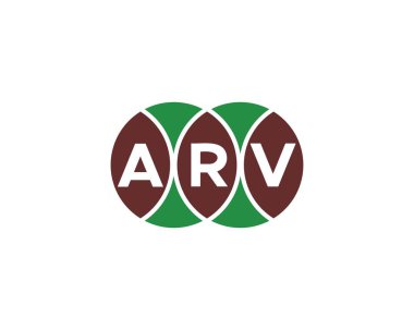 ARV logo tasarım vektör şablonu. ARV