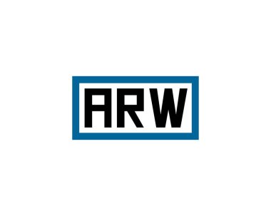 ARW Logo tasarım vektör şablonu. ARW