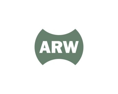 ARW Logo tasarım vektör şablonu. ARW