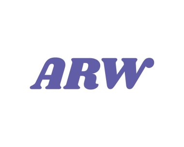 ARW Logo tasarım vektör şablonu. ARW