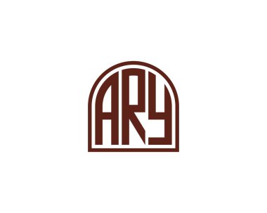 ARY Logo tasarım vektör şablonu. ARY