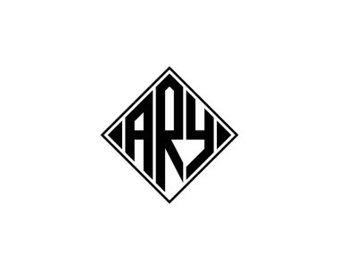 ARY Logo tasarım vektör şablonu. ARY