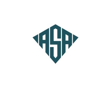 ASA logo tasarım vektör şablonu. ASA