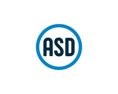 ASD logo tasarım vektör şablonu. ASD