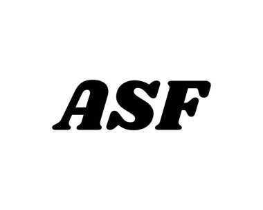 ASF logo tasarım vektör şablonu. ASF