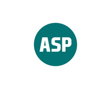 ASP logo tasarım vektör şablonu. ASP