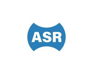 ASR logo tasarım vektör şablonu. ASR