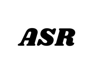 ASR logo tasarım vektör şablonu. ASR