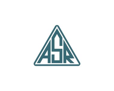 ASR logo tasarım vektör şablonu. ASR