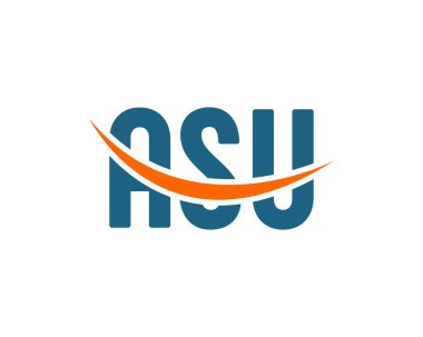 ASU logo tasarım vektör şablonu. ASU