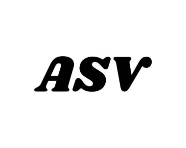 ASV logo tasarım vektör şablonu. ASV