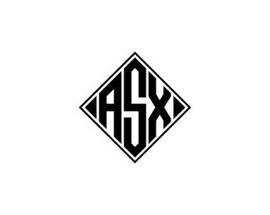 ASX logo tasarım vektör şablonu. ASX