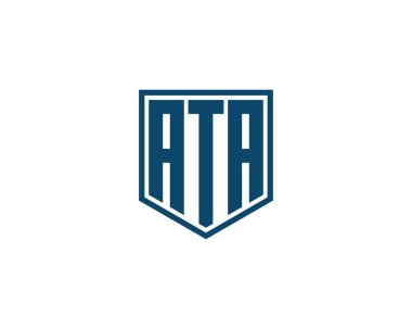ATA logo tasarım vektör şablonu. ATA