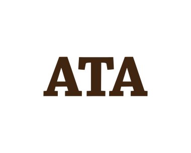 ATA logo tasarım vektör şablonu. ATA