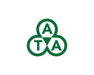 ATA logo tasarım vektör şablonu. ATA