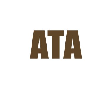 ATA logo tasarım vektör şablonu. ATA