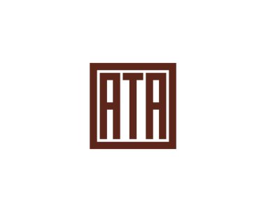 ATA logo tasarım vektör şablonu. ATA