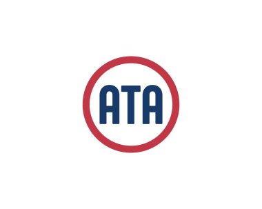 ATA logo tasarım vektör şablonu. ATA