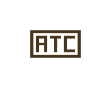 ATC logo tasarım vektör şablonu. ATC