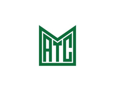 ATC logo tasarım vektör şablonu. ATC