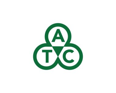 ATC logo tasarım vektör şablonu. ATC