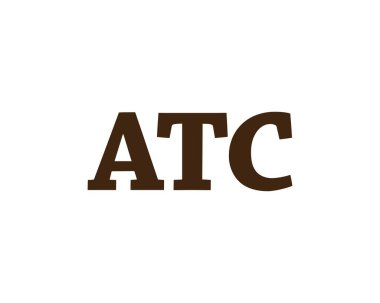 ATC logo tasarım vektör şablonu. ATC