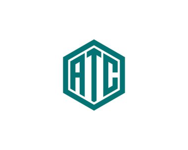ATC logo tasarım vektör şablonu. ATC
