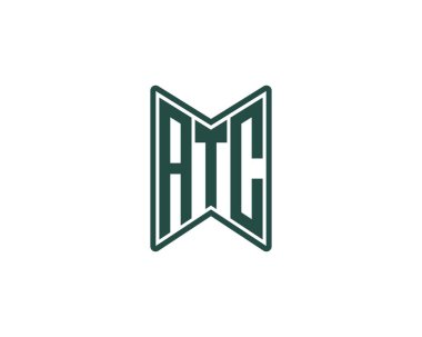 ATC logo tasarım vektör şablonu. ATC
