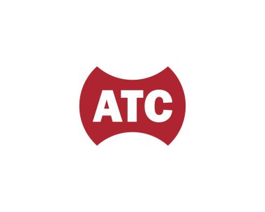 ATC logo tasarım vektör şablonu. ATC