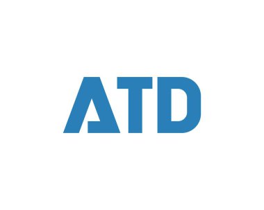 ATD logo tasarım vektör şablonu. ATD