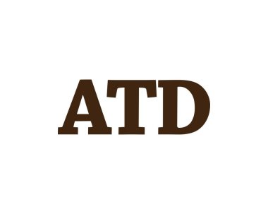 ATD logo tasarım vektör şablonu. ATD