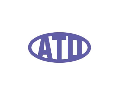 ATD logo tasarım vektör şablonu. ATD