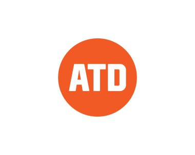 ATD logo tasarım vektör şablonu. ATD