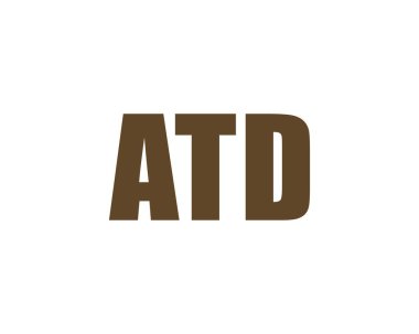 ATD logo tasarım vektör şablonu. ATD