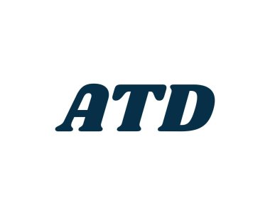 ATD logo tasarım vektör şablonu. ATD