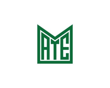 ATE logo tasarım vektör şablonu. ATE