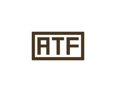 ATF logo tasarım vektör şablonu. ATF