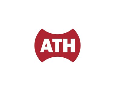ATH logo tasarım vektör şablonu. ATH