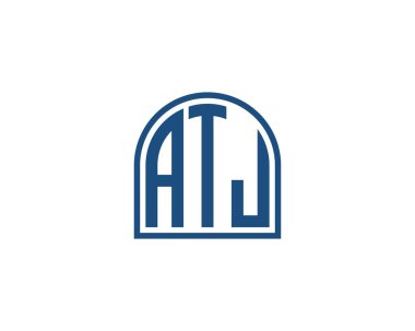 ATJ logo tasarım vektör şablonu. ATJ