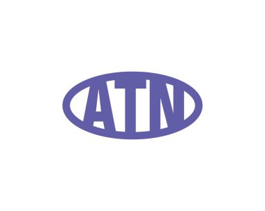 ATN logo tasarım vektör şablonu. ATN