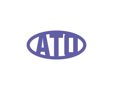 ATO logo tasarım vektör şablonu. ATO