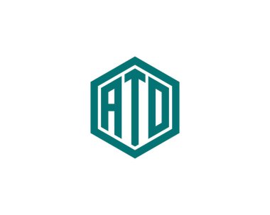 ATO logo tasarım vektör şablonu. ATO