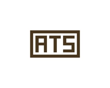 ATS logo tasarım vektör şablonu. ATS