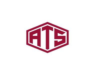 ATS logo tasarım vektör şablonu. ATS